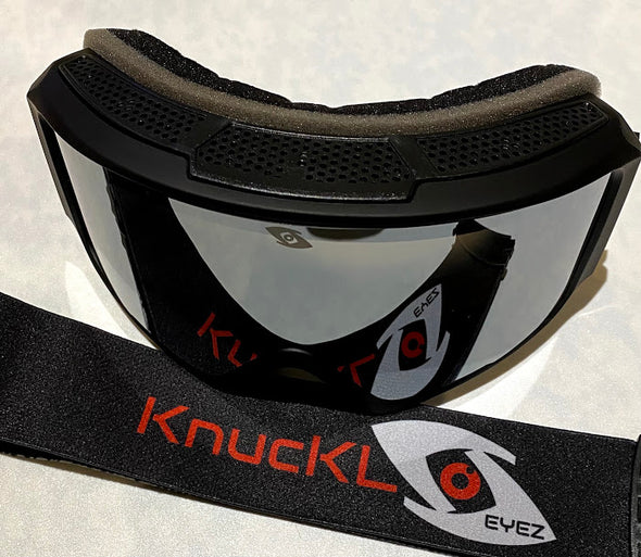 Goggles - Black Frame / Black and Red Strap